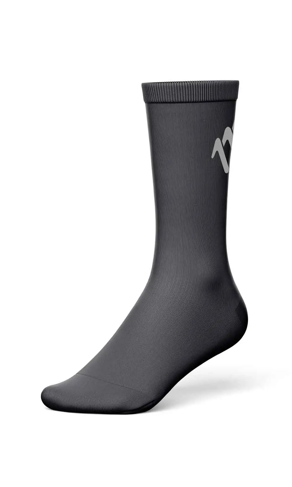 Medias de ciclismo gris oscuro