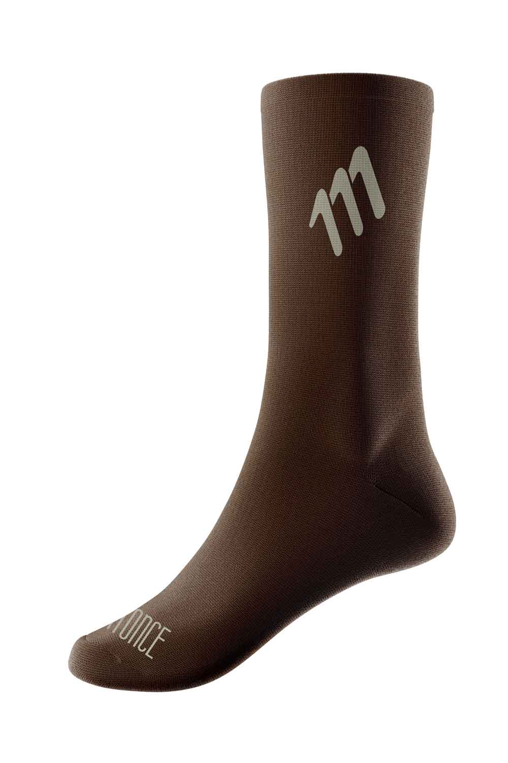 Medias de ciclismo cafés gran fondo