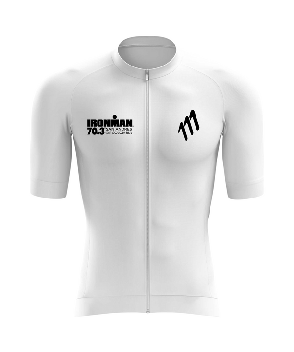 Jersey de ciclismo blanco hombre IM SAI 70.3 - PREVENTA