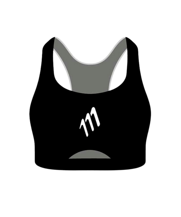 Top deportivo 111 negro abierto