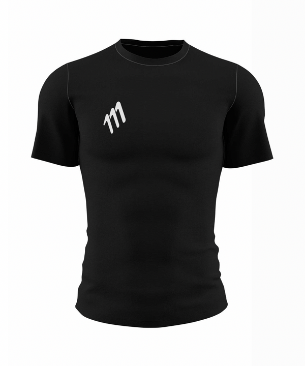 Camiseta Team 111 oversized mujer negra