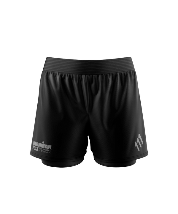Pantaloneta de running elite negra hombre IM SAI 70.3 - PREVENTA