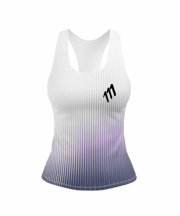 Running tank arándano mujer