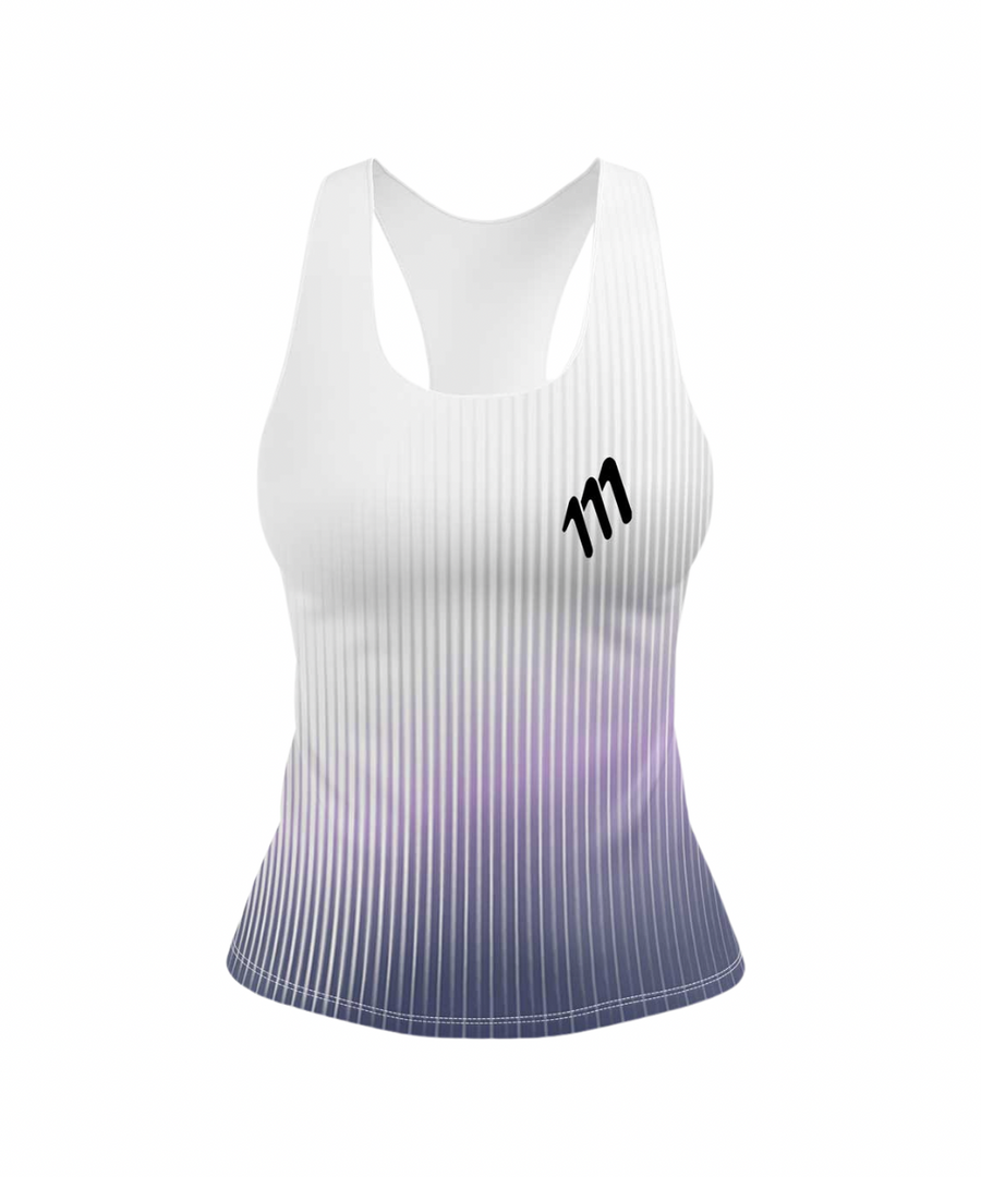 Running tank arándano mujer