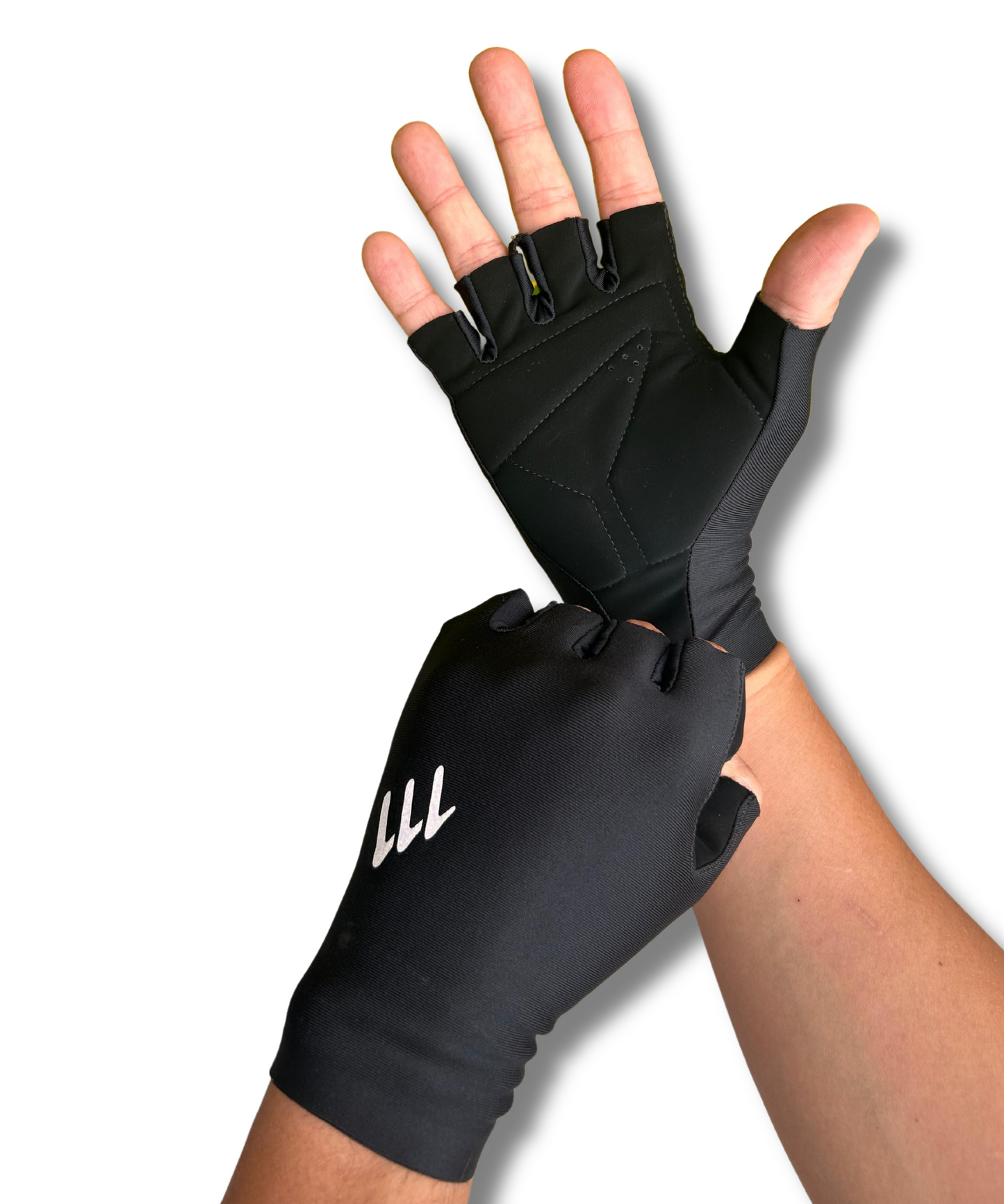 Black gloves half distance