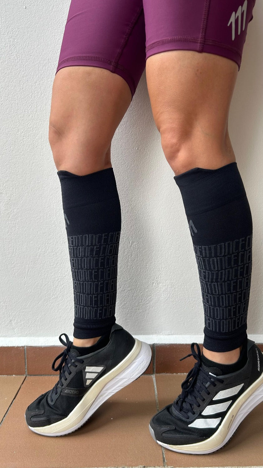 Long distance black cycling socks
