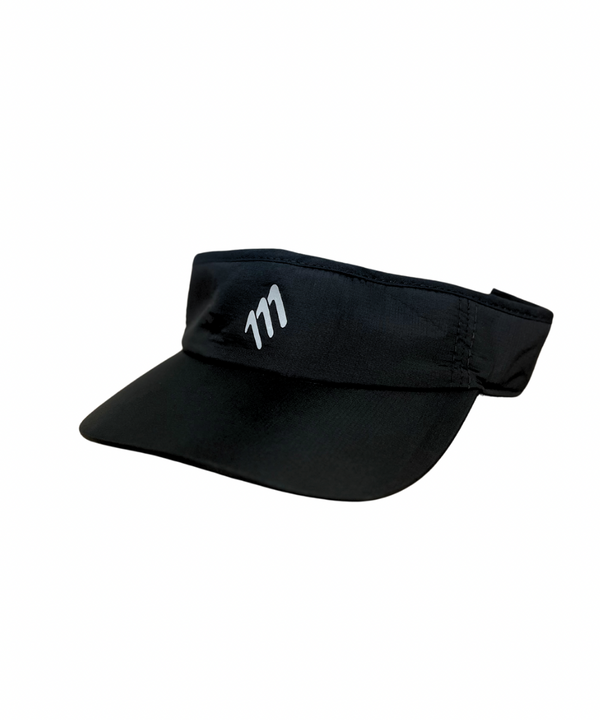 Visera de running negra ajustable