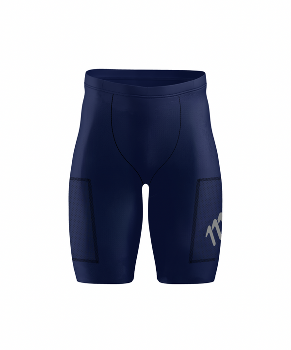 Licra de running racer Navy de hombre sin costura