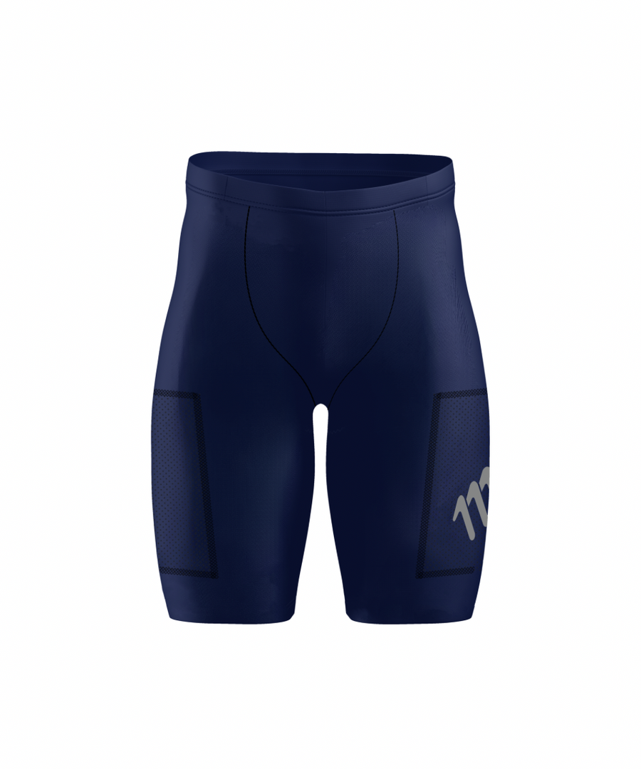 Licra de running racer Navy de hombre sin costura