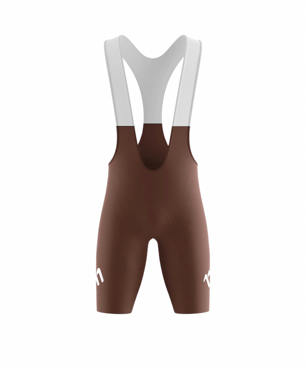 Bib Short sin costuras mocca hombre