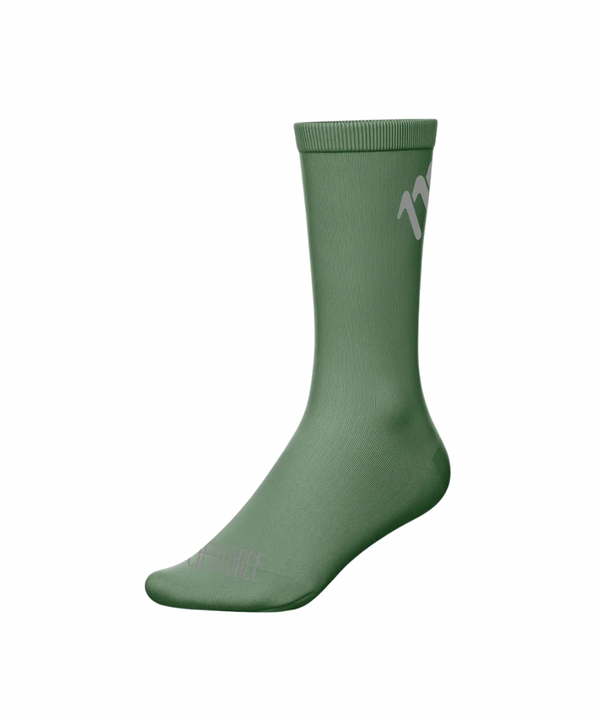 Green Olive cycling socks