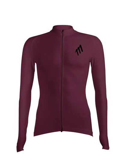 Jersey essentials long sleeve sangria women 111 Cientonce