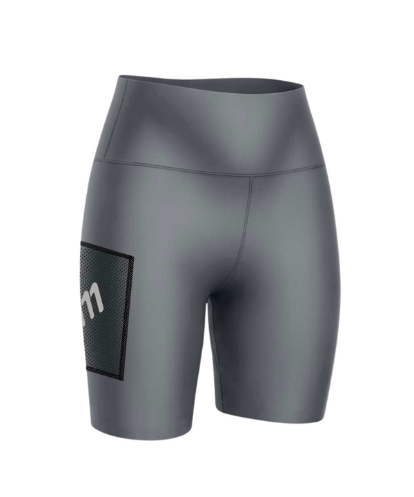 Licra de running racer gris de hombre sin costura