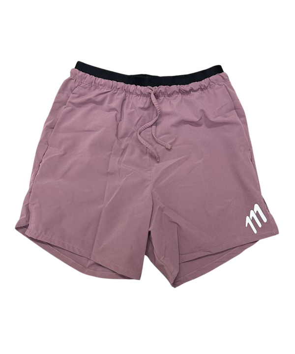 Pantaloneta de running palo de rosa hombre
