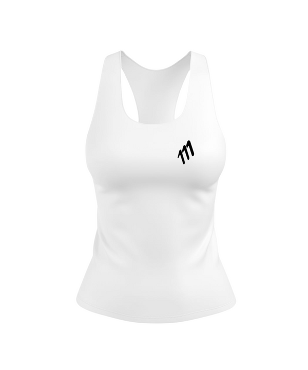 Running tank blanco mujer