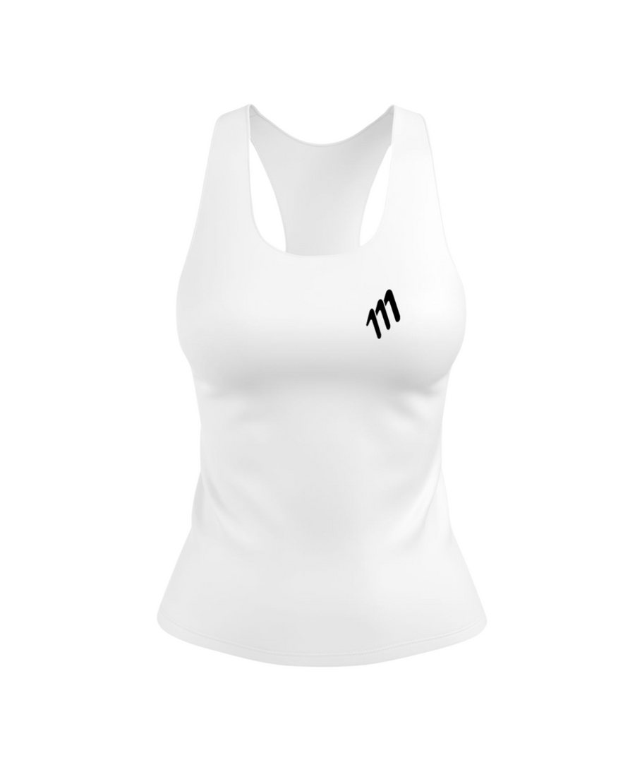 Running tank blanco mujer