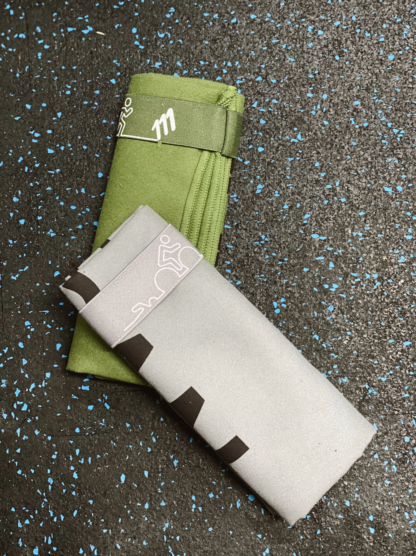 Gray microfiber towel