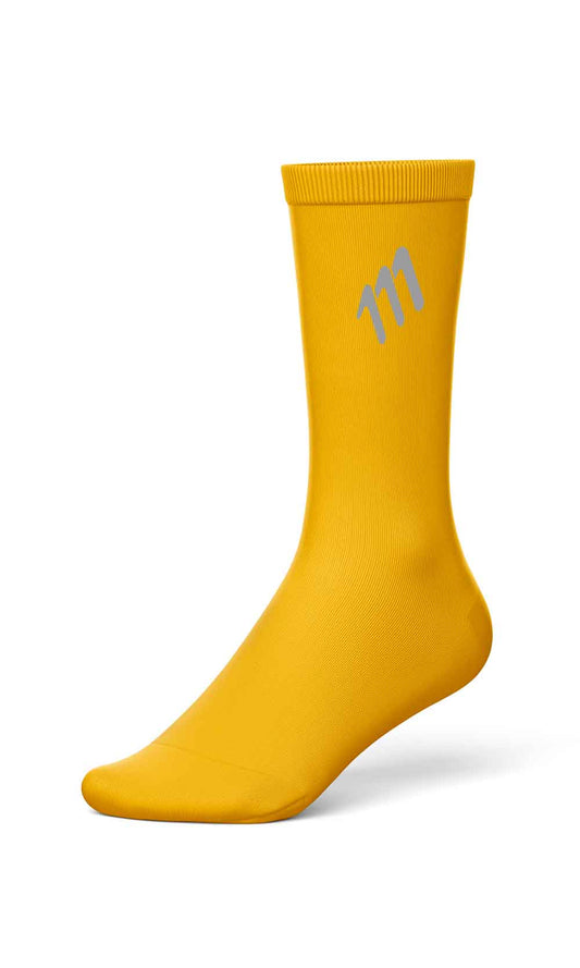 Yellow cycling socks